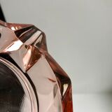 Pink glass ashtray 70s