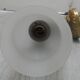 Paire appliques flambeau bronze dore