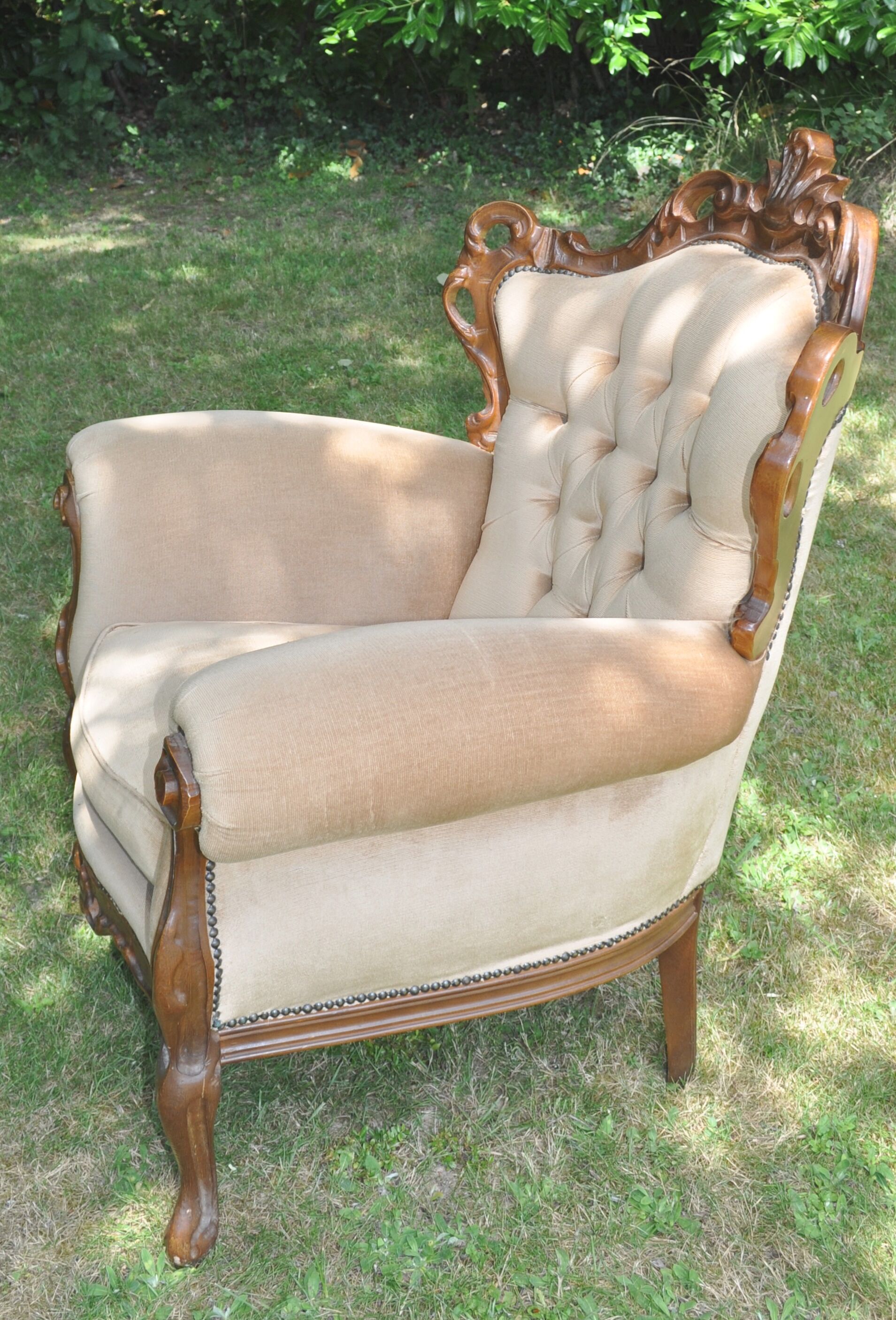 Big baroque armchair