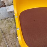 Paire de chaises traineaux Orange