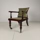 Rare fauteuil ajustable victorien par J. Alderman, Londres