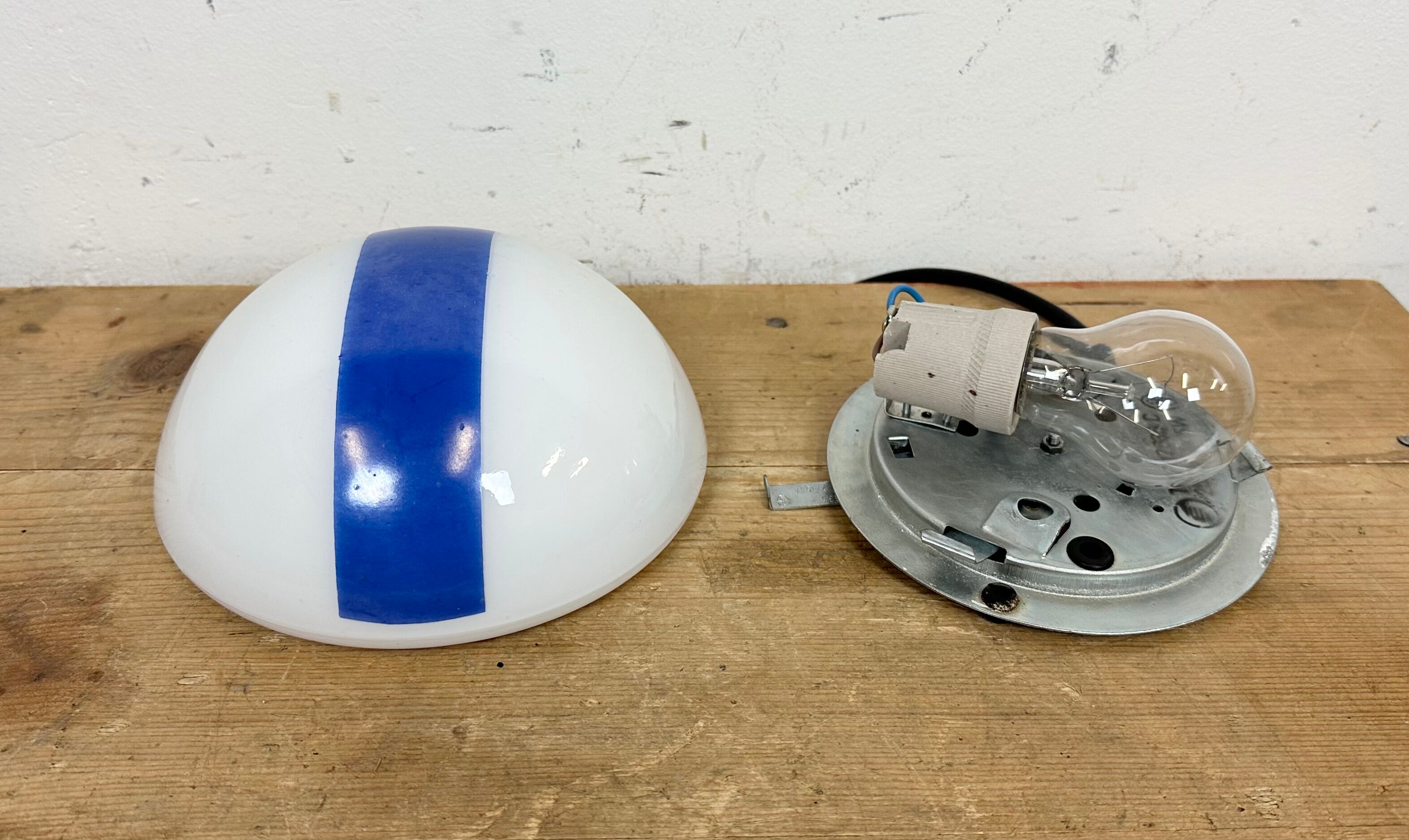 Vintage emergency wall light, 1960s