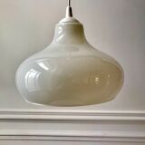 supension en opaline blanche design champignon années 70