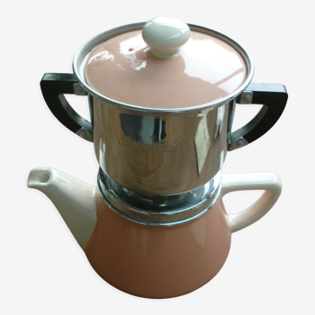 Vintage coffee maker "Salam" 4T V&B pink and beige