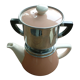 Cafetière vintage "Salam" 4T V&B rose et beige