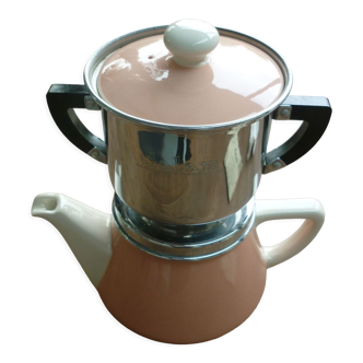 Vintage coffee maker "Salam" 4T V&B pink and beige