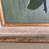Oil on canvas, bouquet of roses, signed and dated