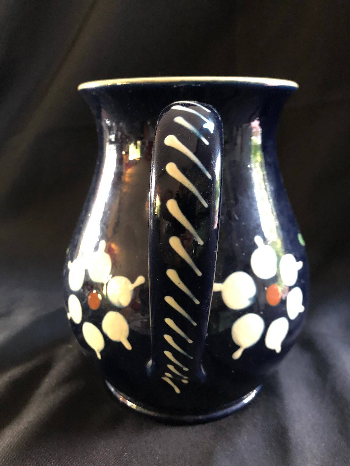 Traditional Alsatian ceramic pitcher