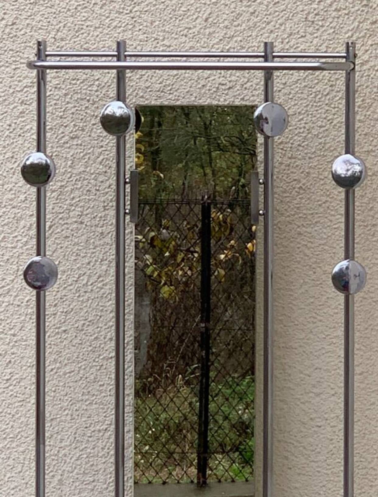 Chrome-plated aluminum entrance locker, 1950s