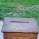 Old oak and brass mailbox