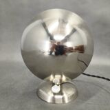 Lampe de table Bauhaus en chrome avec abat-jour réglable, années 1930