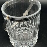 Seau à glace avec anse argentée cristal d’Arques