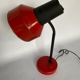 Red metal lamp