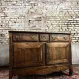Buffet In Natural Wood Regional Work in Louis XV Style from the 19th Century