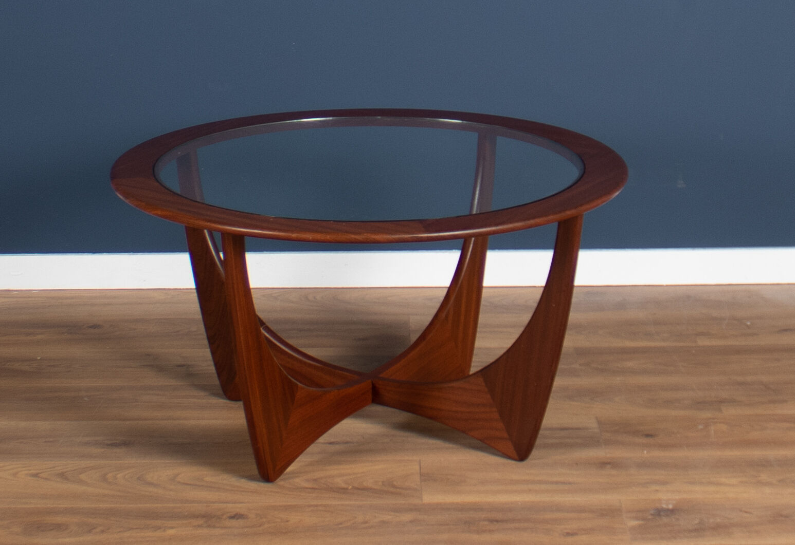 Retro Teak Round 'Astro' 'Fresco' Coffee Table By Victor Wilkins For G Plan
