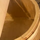 Basket handmade and painted.