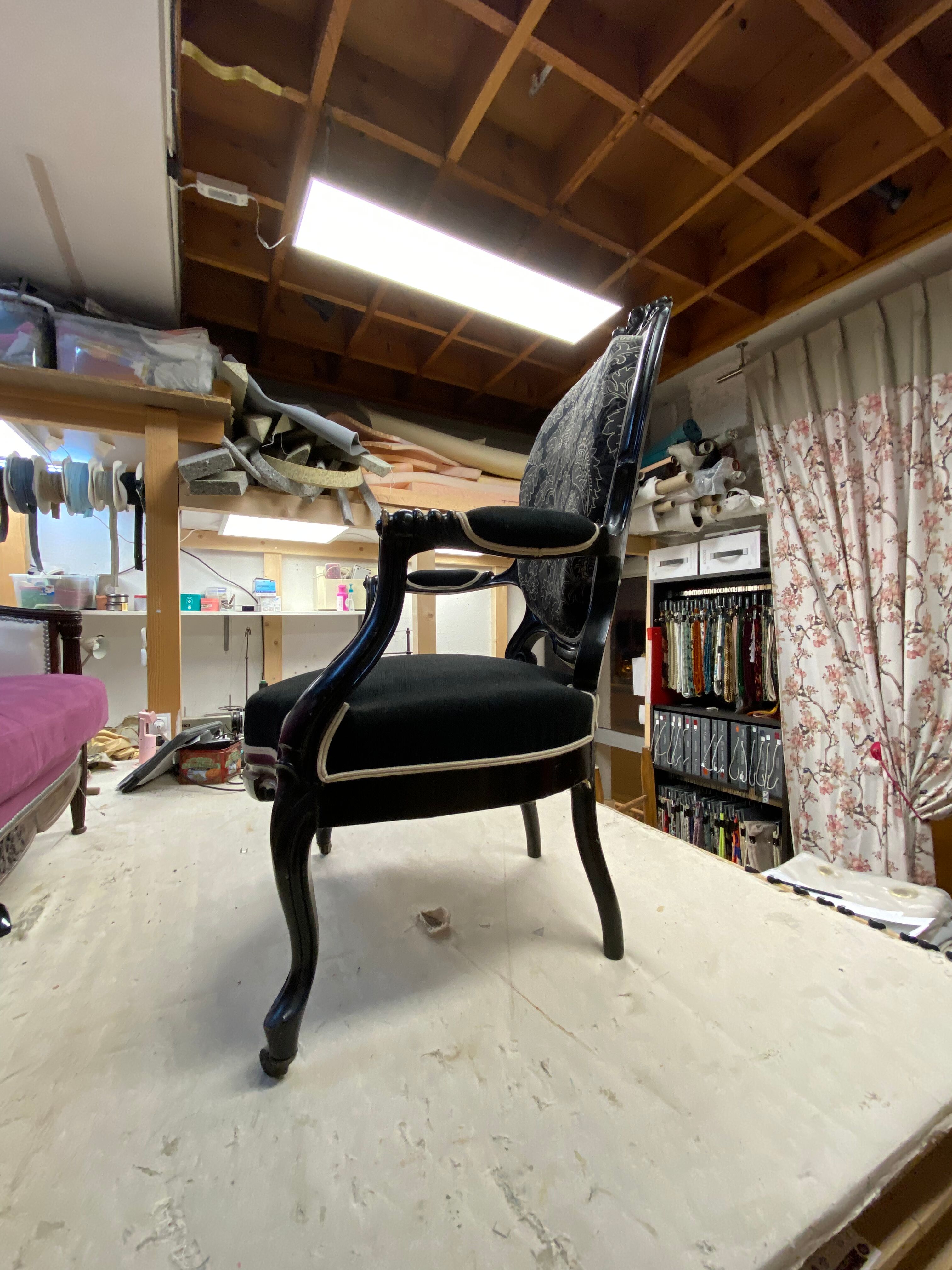 Baroque Napoleon III armchair