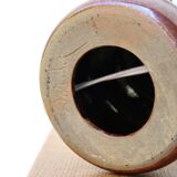 Pink brown ceramic lamp, 70s