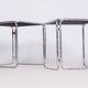 Mid-Century Nesting Tables in Chrome-Plated Steel and Glass, Czechia, 1960s, Set of 2