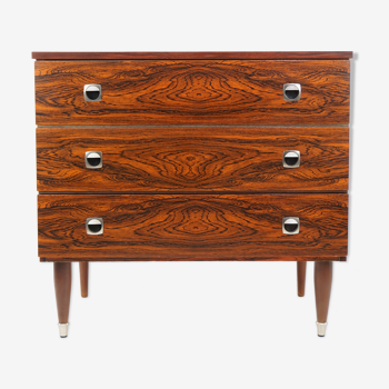 3-drawer rosewood chest 50/60s