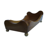 Wooden doll bed