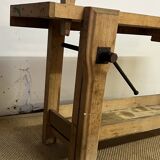 Old wooden craft workbench