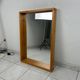 Miroir scandinave vintage en bois de pin