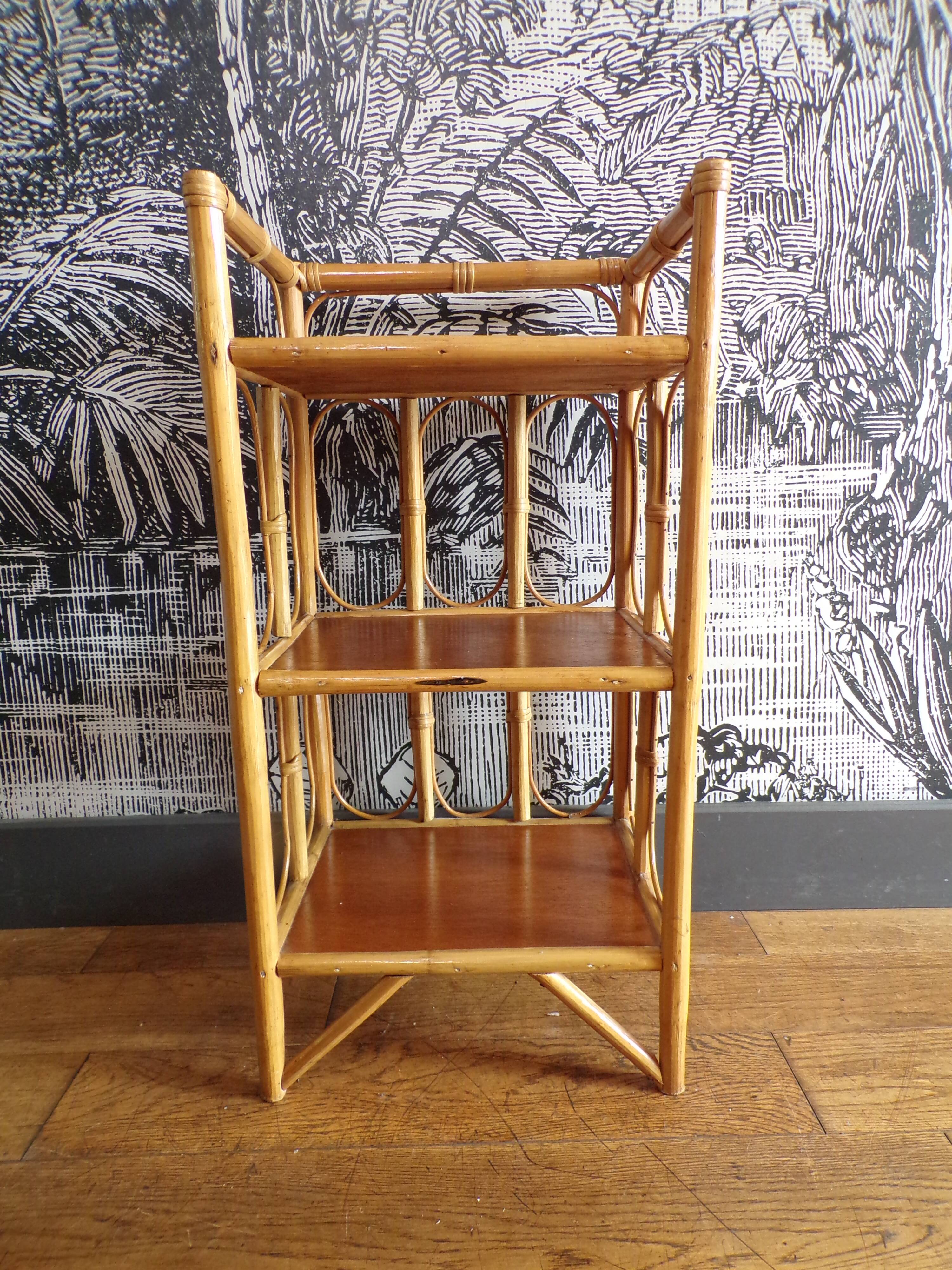 Rattan shelf 3 shelves