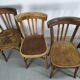 Suite of 6 wooden barhel barel bistro chair