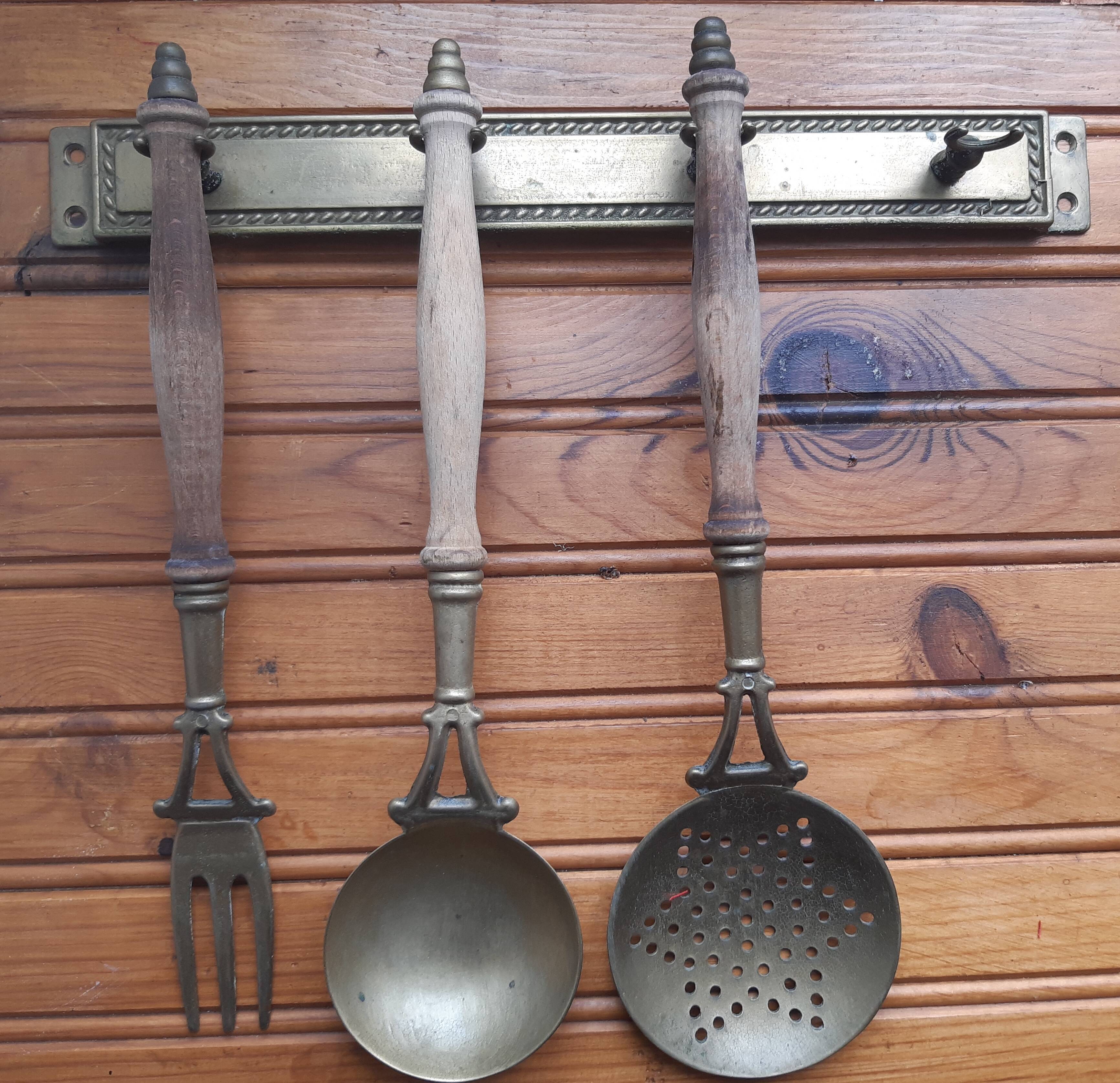 Ustensiles de cuisine décoration en laiton