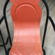 Pair of iron armchairs