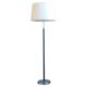 Modern mid-century chrome leather floor lamp Atelje Lyktan, Sweden