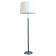 Modern mid-century chrome leather floor lamp Atelje Lyktan, Sweden