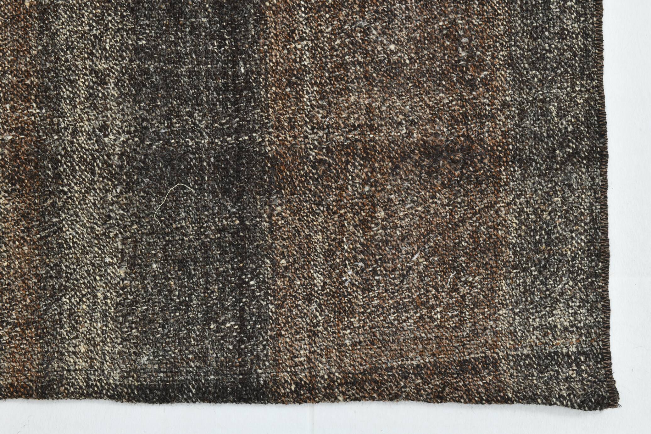 2x7 Short Brown Vintage Kilim Runner Rug, Kitchen Runner Rug, 72x230Cm