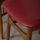 Pair of vintage 1960s chairs in wood and leather, italian design