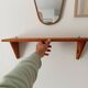 Vintage wooden wall shelf
