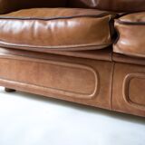 Vintage leather sofa Maison Roche et Bobois