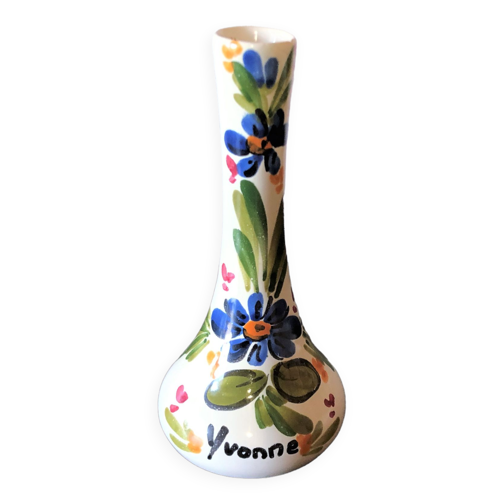 Handmade soliflore vase Saint Alban France