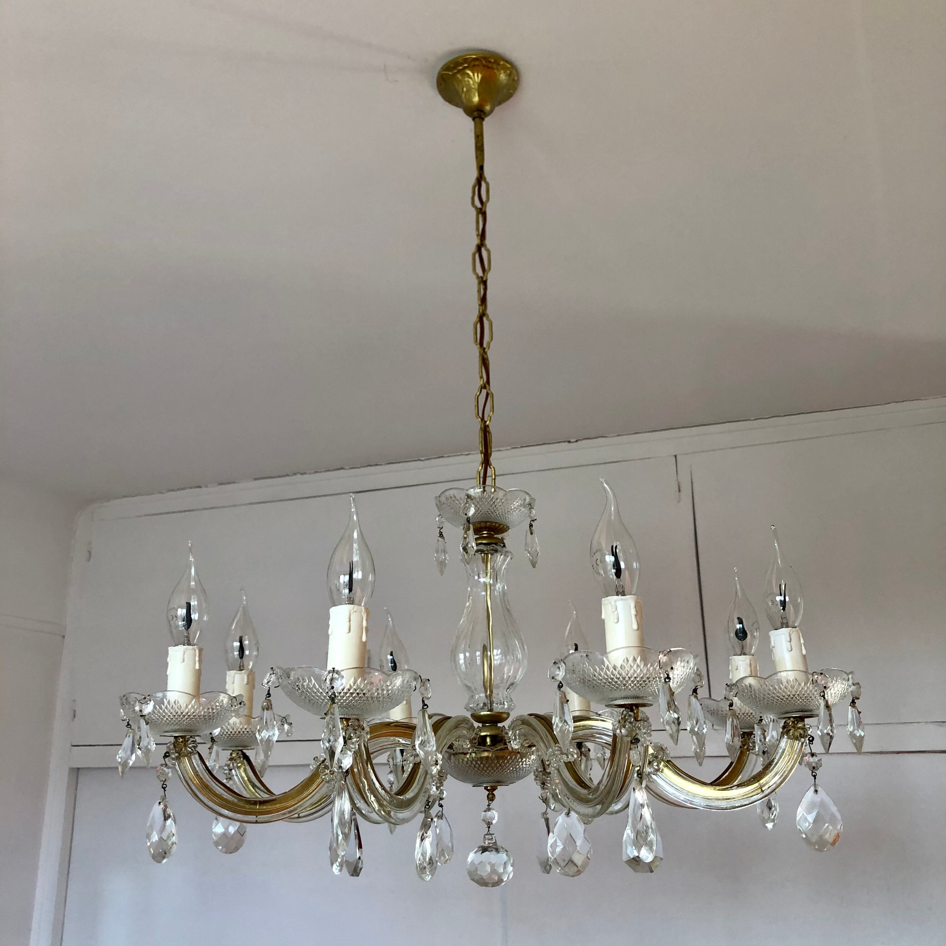 Murano taster chandelier - 8 branches - 50s