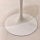 Round table in Carrara marble by Eero Saarinen for Knoll