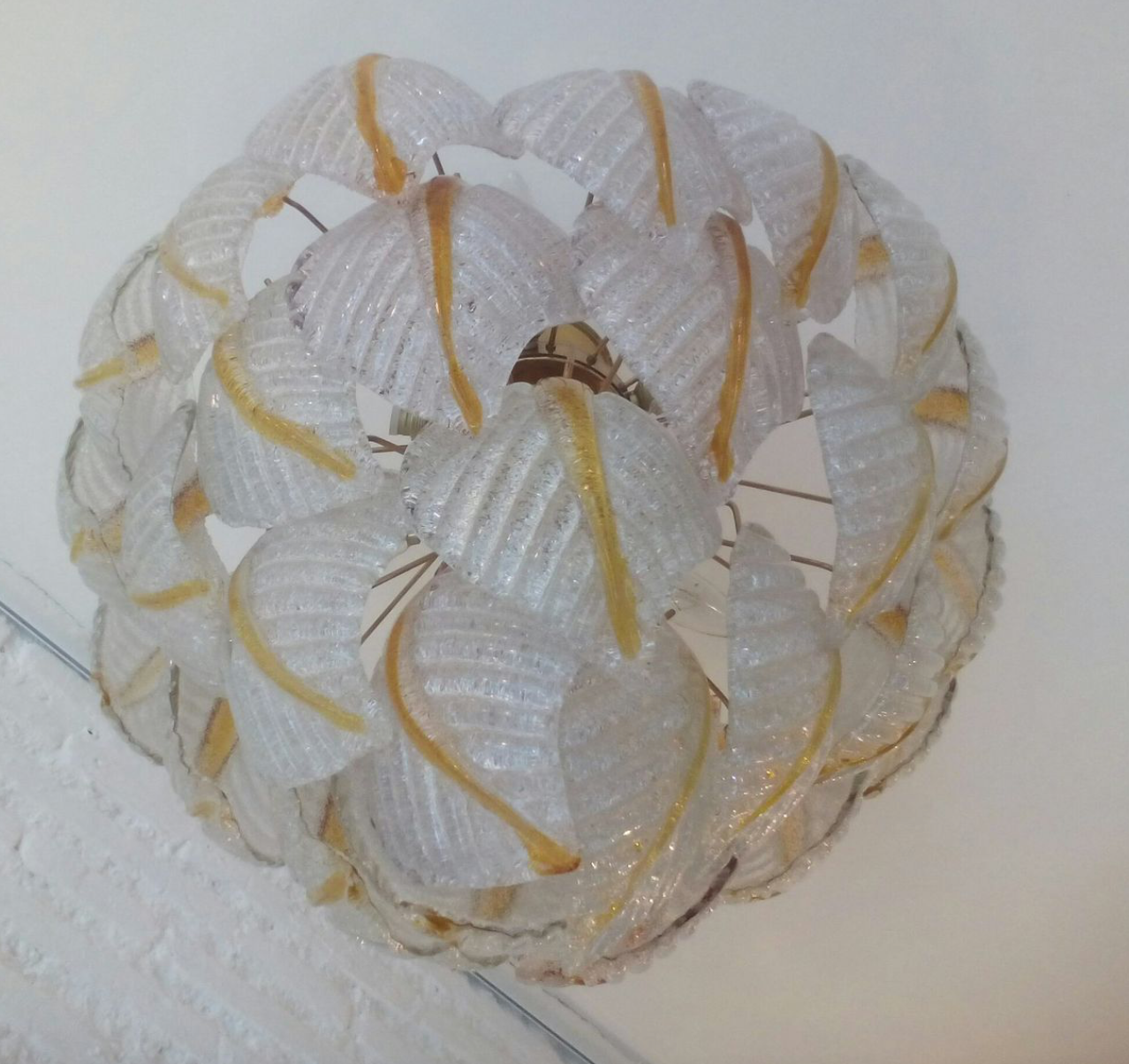 Murano de Mazzega glass ceiling 1970s