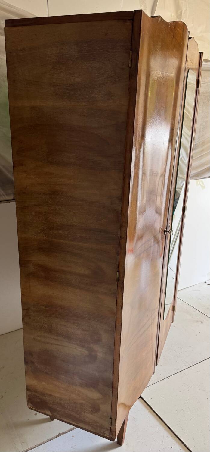 Vintage wardrobe with compass feet