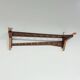 Vintage Wall Coat Rack in Two-tone Wood by Electrimeufa, 1960s – With Coat Hangers