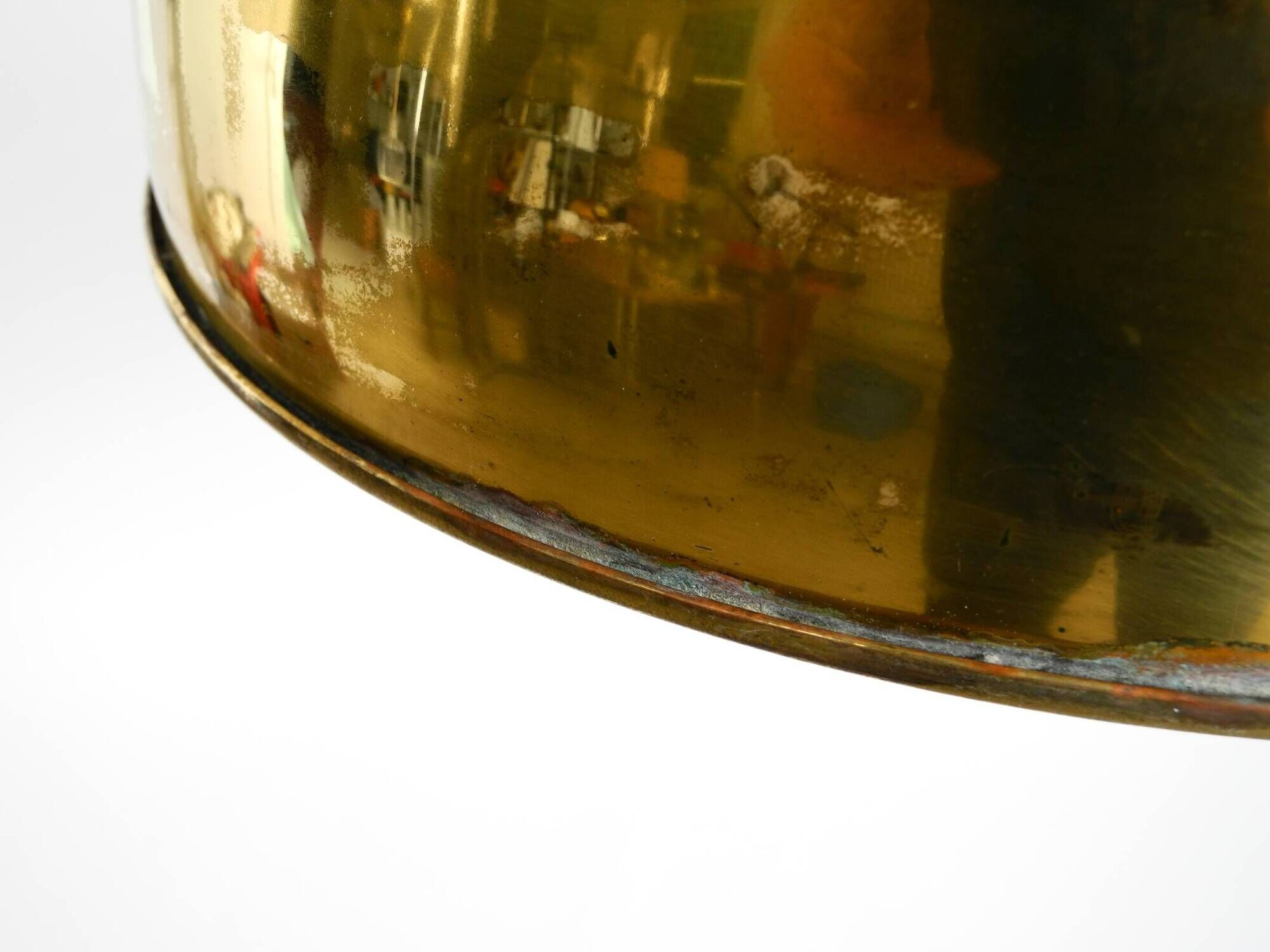 Original Florian Schulz brass pendant lamp | Model "Posa" | 1970s