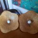 lot de 2 suspensions osier vintage