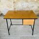 Vintage metal and formica desk with 2 drawers, circa 60's
