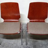 Set of 4 Hiller chairs, Germany, 1970s