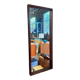 Rectangular teak mirror, 1960s