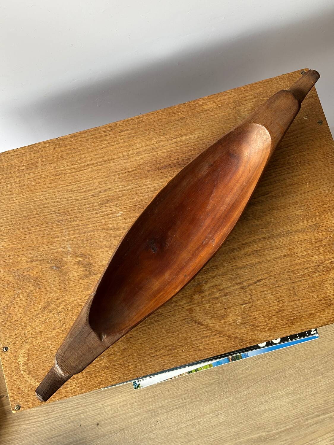 Large teak pocket emptier