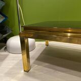 Table basse verre eglomisé 1970
